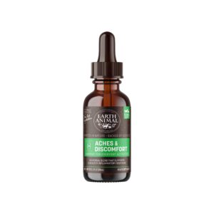 Earth Animal Organic Herbal Remedies Aches & Discomfort Tincture for Dogs