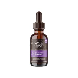Earth Animal Organic Herbal Remedies No More Worms Tincture for Dogs