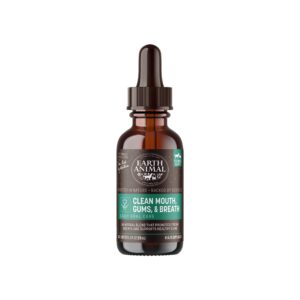 Earth Animal Organic Herbal Remedies Clean Mouth, Gums & Breath Tincture for Dogs