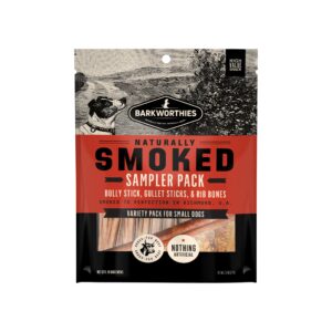 Barkworthies Naturally Smoked Sampler Variety Pack Dog Chews