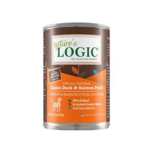 Nature's Logic Canine Duck & Salmon Feast 13.2 oz Canned Wet Food for Dogs