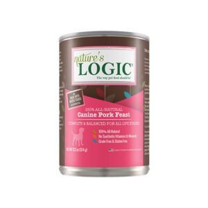 Nature's Logic Canine Pork Feast 13.2 oz Canned Wet Food for Dogs