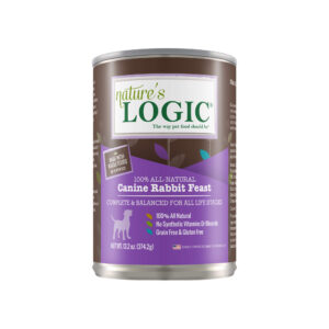 Nature's Logic Canine Rabbit Feast 13.2 oz Canned Wet Food for Dogs