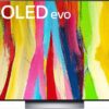 LG C2 Series 55-Inch Class OLED evo Smart TV OLED55C2PUA, 2022 - AI-Powered 4K TV, Alexa Built-in, Dark Silver